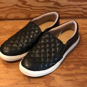 a new day Black Quilted Loafers